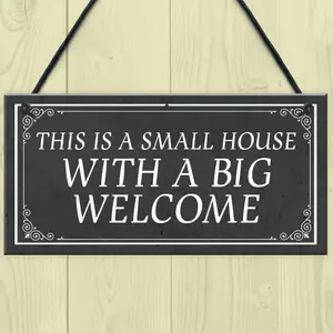 Shabby Chic Style WELCOME SIGN New Home Gift Home Decor Plaque Gift