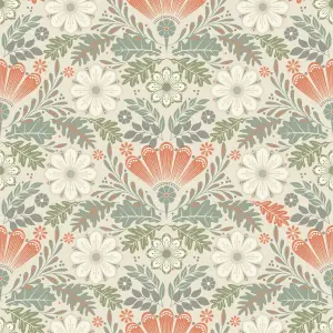 Galerie Sommarang 2 Beige Klockrike Floral Wallpaper Roll