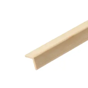 Natural Pine Angled edge Moulding (L)2400mm (W)27mm (T)27mm