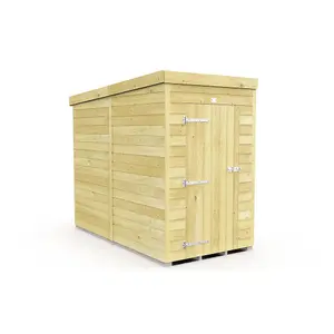 DIY Sheds 4x8 Pent Shed - Single Door Without Windows