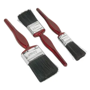 Sealey General Purpose Paint Brush Set Painted Composite Handles 3 Pieces SPBS3