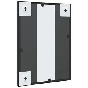 Mikayia Wall Mirror Black 40cm H x 30cm W