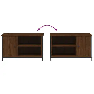 Berkfield TV Cabinet Brown Oak 80x40x50 cm Engineered Wood