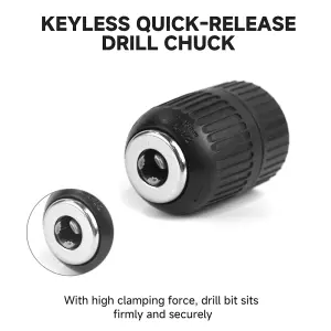 BAP Keyless Drill Chuck 2 - 13mm 1/2" 20UNF - Fits Any Drill Makita Bosch Dewalt