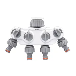 garden watering outdoor universal premium 4 OUTLET  tap splitter manifold