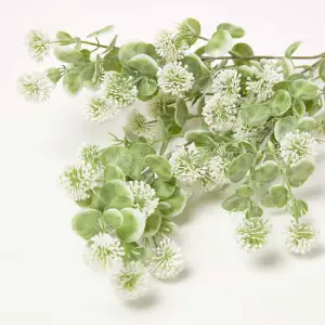 Homescapes Artificial Branch with Small White Flowers, 66 cm