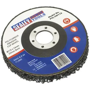 Premium Polycarbide Abrasive Cup Wheel 115mm for Paint and Rust Removal