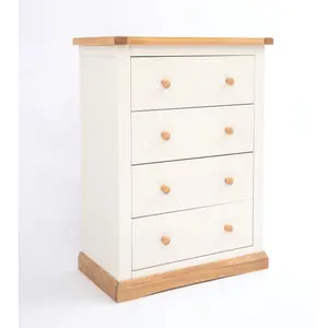 Trevi 4 Drawer Chest of Drawers Wood Knob