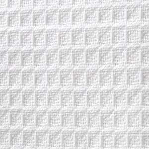 Homescapes Organic Cotton Waffle Baby Blanket White, 125 x 150 cm