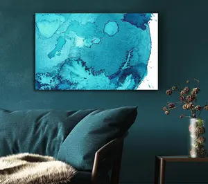 Water Planet Canvas Print Wall Art - Medium 20 x 32 Inches