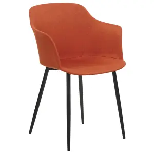 Set of 2 Dining Chairs ELIM Orange