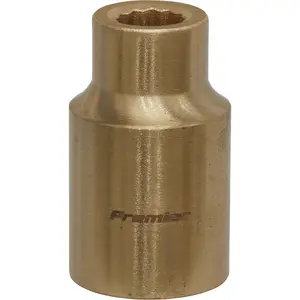 High-Performance 9mm Non-Sparking WallDrive Socket - Beryllium Copper - 1/2 Inch Square Drive