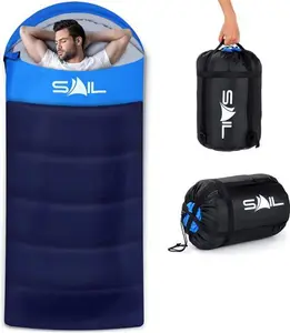 SAIL XL Sleeping Bag Extra Wide For Big & Tall Person 3-4 Season 1.6KG - 2.7KG Lightweight,Waterproof Indoor & Outdoor Use For Adults For Hiking,