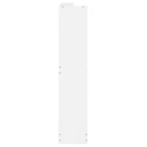 Shoe Cabinet High Gloss White 59x17x81 cm Engineered Wood