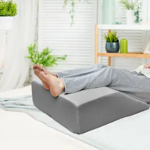 Costway Elevating Memory Foam Leg Rest Pillow Wedge Support Pillow W/ Washable Cover