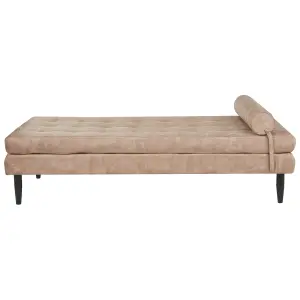 Velvet Chaise Longue Taupe USSEL