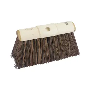 Hillbrush Trade Stiff Yard Broom Brown (33cm)