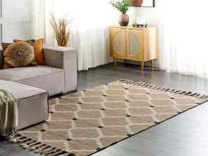 Jute Area Rug 160 x 230 cm Beige ORENCIK