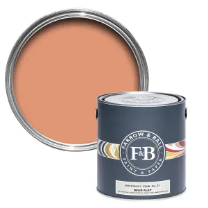 Farrow & Ball Dead Flat Mixed Colour 21 Ointment Pink 5 Litre