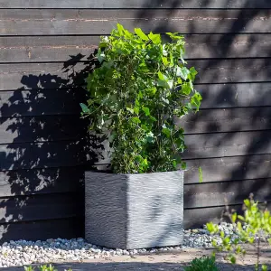 Capi Planter Nature Rib Square 50 x 50 cm Anthracite