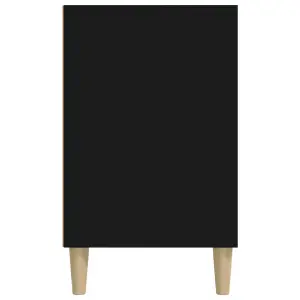 Berkfield Shoe Cabinet Black 102x36x60 cm Engineered Wood