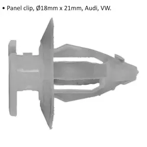 20 PACK Panel Trim Clip Fitting - 18mm x 21mm - Suitable for Audi & VW Vehicles