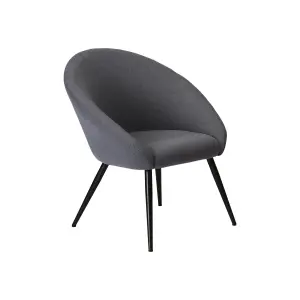 Colenso Dark blue Linen effect Relaxer chair (H)845mm (W)730mm (D)665mm