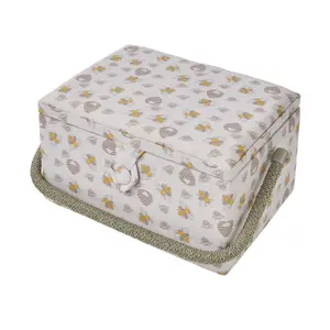 Medium Sewing Basket Honey Bee 18.5 x 26 x 15cm - Sewing Online GA1127M