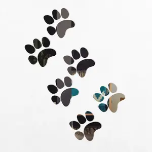 Walplus Cat Paws Mirror Wall Sticker Art DIY Decals Room Home Decorations Mirror Sticker