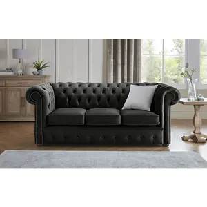 Chesterfield 3 Seater Fabric Malta Cosmic 06 Sofa