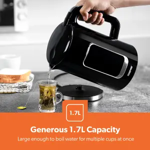 Geepas 1.7L Digital Electric Kettle & 2 Slice Opus Collection Bread Toaster Combo Set