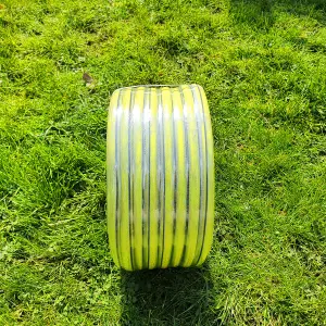 Garden Hose Pipe, 25 m / 82 ft Long, Reinforced 4 Layer Non-Toxic 1/2" Watering Irrigation Hosepipe, Phthalate Free (Yellow)