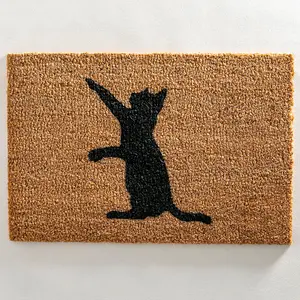 Cat On Two Legs Doormat - Regular 60x40cm