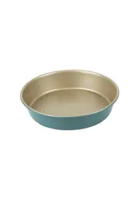 Prestige Nadiya Teal Round Carbon Steel Dishwasher Safe Non-Stick Bakeware Cake Tin 9"