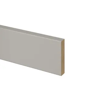 GoodHome Ashmead Matt pebble Smooth Cornice & pelmet, (L)2400mm (H)16mm