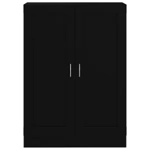 Berkfield Book Cabinet Black 82.5x30.5x115 cm Engineered Wood