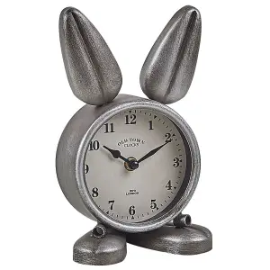 Beliani Industrial Clock THUSIS Metal Silver