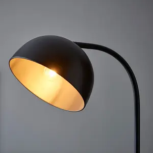 Luminosa Brodey Dome Floor Lamp Matt Black Paint