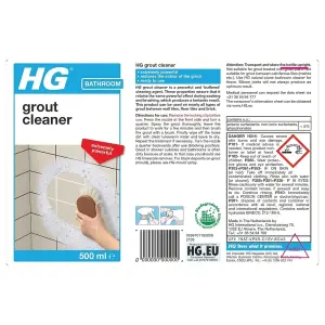 HG Grout Cleaner Spray 500ml - Ready To Use & Restores Colour