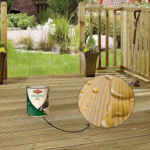 Liberon Medium Oak Decking Oil 2.5 Litre High UV Water Resistant