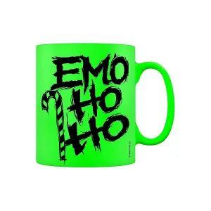 Grindstore Emo Ho Ho Neon Christmas Mug Green/Black (One Size)