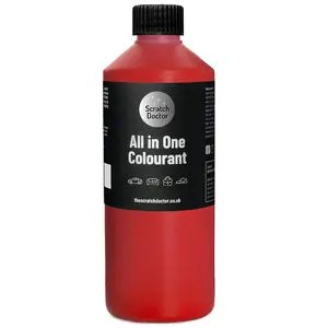 Scratch Doctor All In One Leather Colourant, Leather Dye, Leather Paint 250ml Bright Red