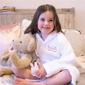 Personalised Embroidered Towelling Children's Bathrobe