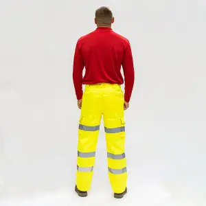 Timco - Hi-Visibility Executive Trousers - Yellow (Size X Large - 1 Each)