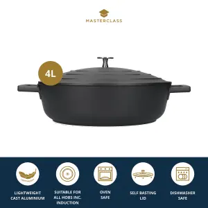 Master Class Induction Aluminium 28cm Shallow Casserole Dish