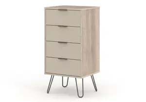 Core Products Augusta Driftwood 4 drawer narrow chest of drawers