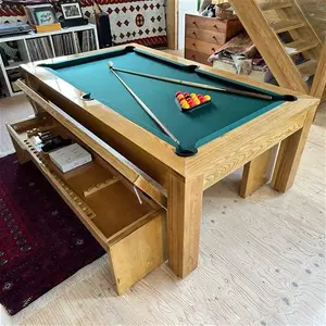 Precision Pool Dining Table - Solid Oak