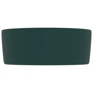 Belfry Bathroom Katha 400mm L x 400mm W Ceramic Circular Sink Dark Green