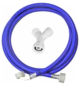 SPARES2GO 2.5m Hose and Y Piece Connector Inlet Splitter for Appliance Dishwasher Washing Machine