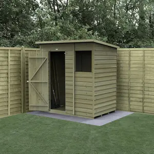 4LIFE Pent Shed 6x4 - Single Door - 1 Window